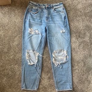Distressed Mom Jeans